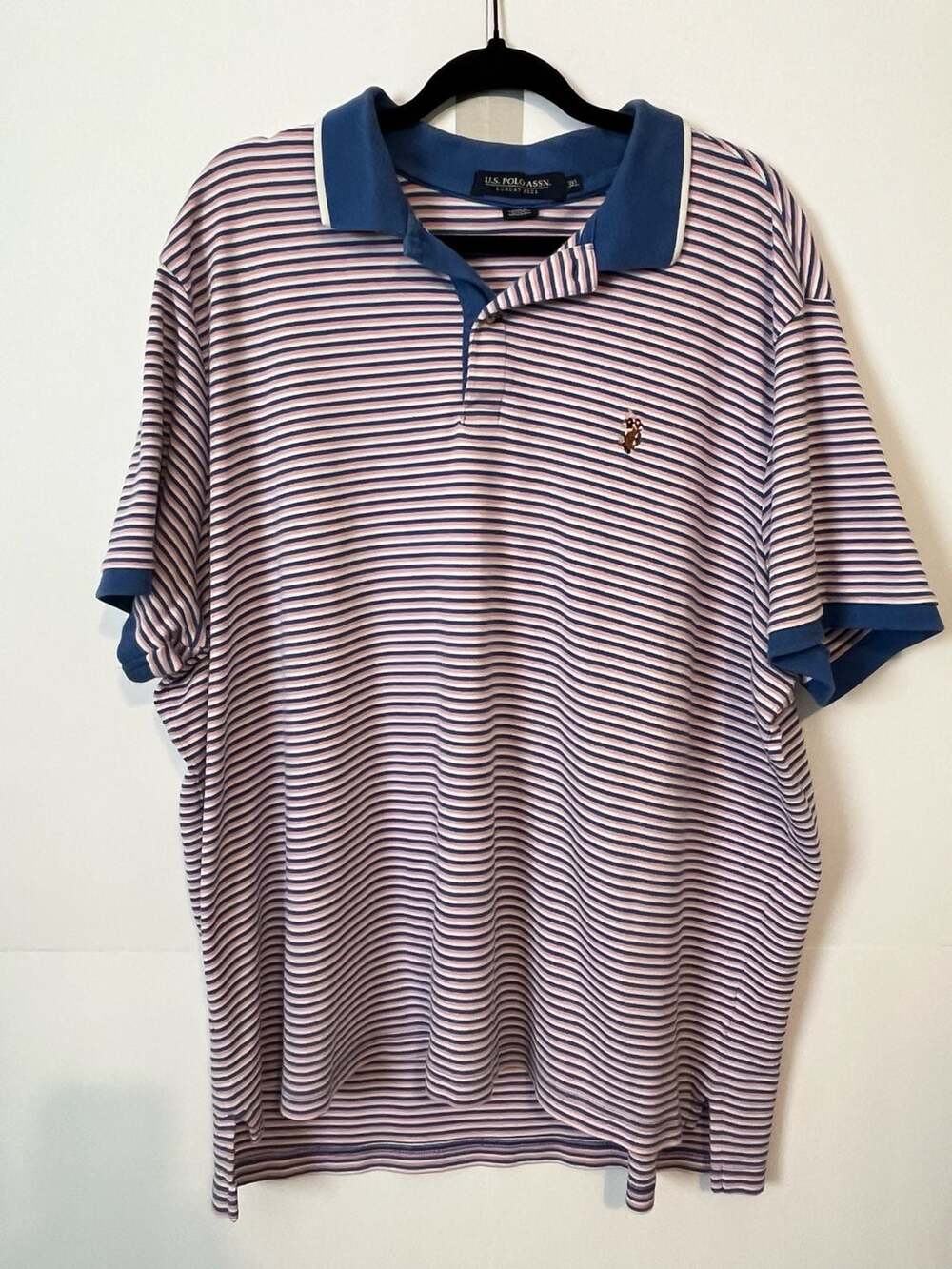 U.S. Polo Assn. Luxury Feel Striped Polo Shirt 3XL